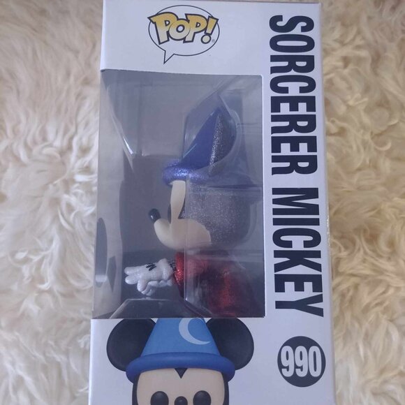 Sorcerer Mickey Funko Pop! Fantasia #990 Diamond Collection Popcultcha Exclusive - Picture 4 of 5